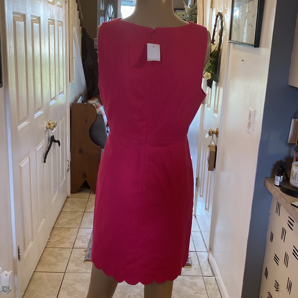 J. Crew Pink Scalloped Dress - Picture 5 of 10